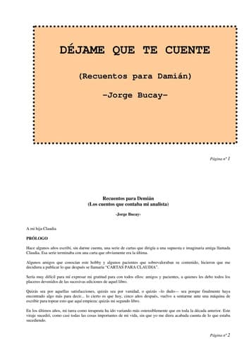 Dejame que te Cuente